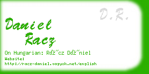 daniel racz business card